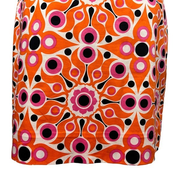 Vibrant Orange Patterned Dress - Picture 6 of 13